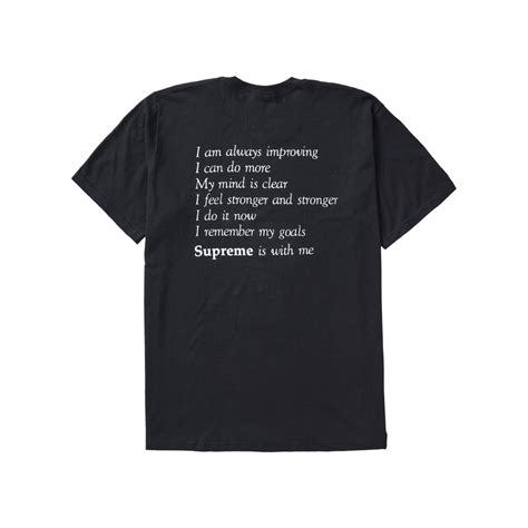 Supreme Stay Positive Tee Blacksupreme Stay Positive Tee Black Ofour