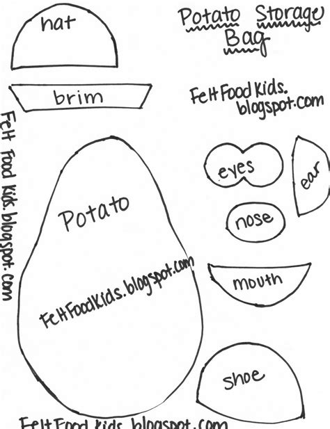 Mr Potato Head Parts Printable