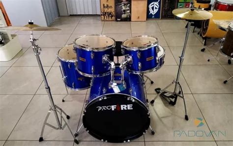 Bateria Profire Bumbo Azul Completa Parcelamento Sem Juros