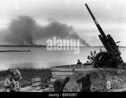 Deutsche Flak Soldat An Der Ostfront Stockfotografie Alamy