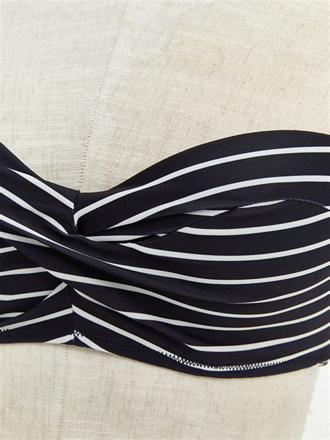 LCW DREAM Siyah Çizgili Askılı Kadın Bikini Üst S59446Z8 LEG LCW