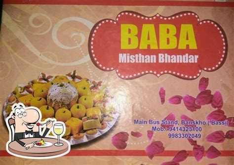 Menu At Baba Misthan Bhandar India R Fw Phx