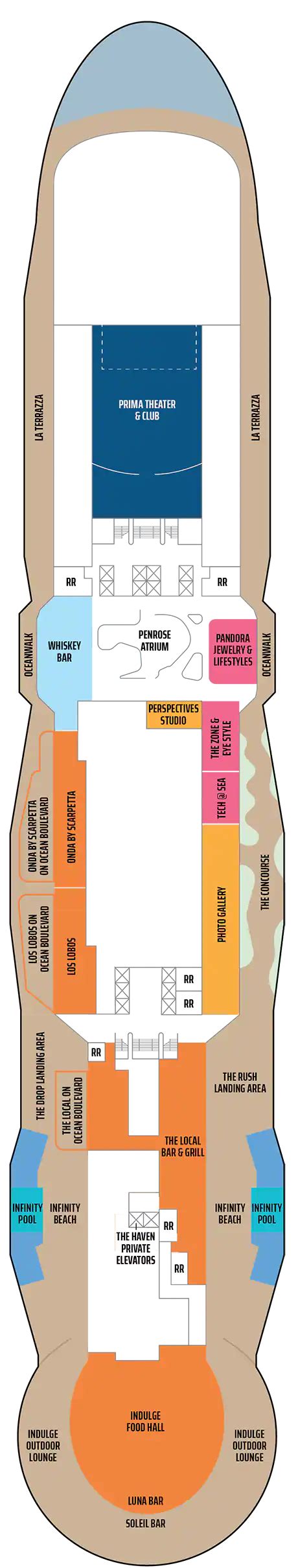 Norwegian Prima Deck Plan Norwegian Cruise Line Rol Cruise