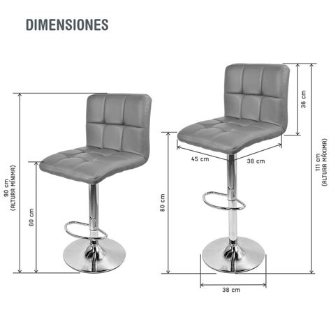 Silla Alta Moderna Con Respaldo En Color Gris Top Living