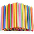 Amazon Pcs Jumbo Smoothie Straws Colorful Disposable Wide