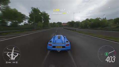 Forza Horizon Koenigsegg Agera Rs Top Speed Acceleration Km H