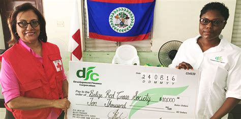 DFC donates $10,000 to the Belize Red Cross Society for Hurricane Relief – DFC