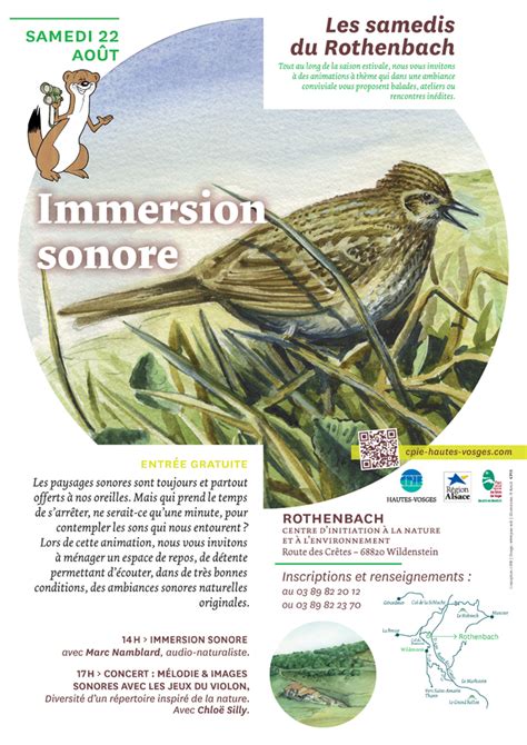 Immersion sonore sam 22 août 2015 CPIE des Hautes Vosges