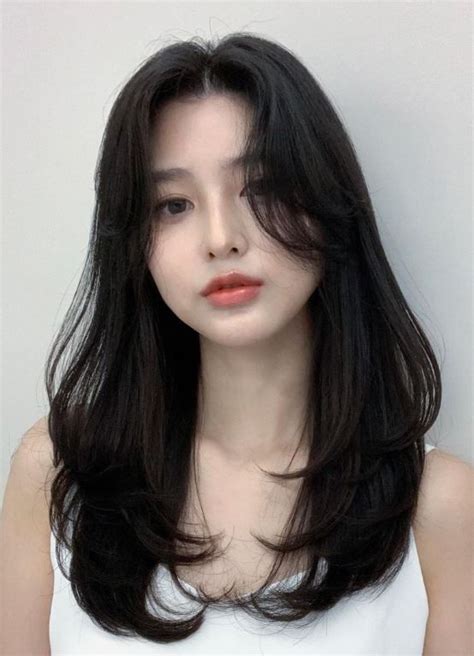 Pin By Herlina H On Hair Korean Long Hair Medium Length Hair Cuts