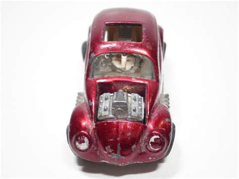 Hot Wheels Redline Custom Volkswagen Red USA Base Original Vintage Etsy