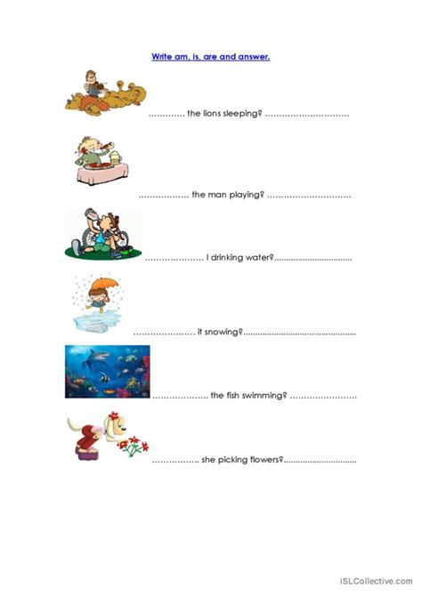 Present Continuous Questions And Sho English Esl Worksheets Pdf And Doc