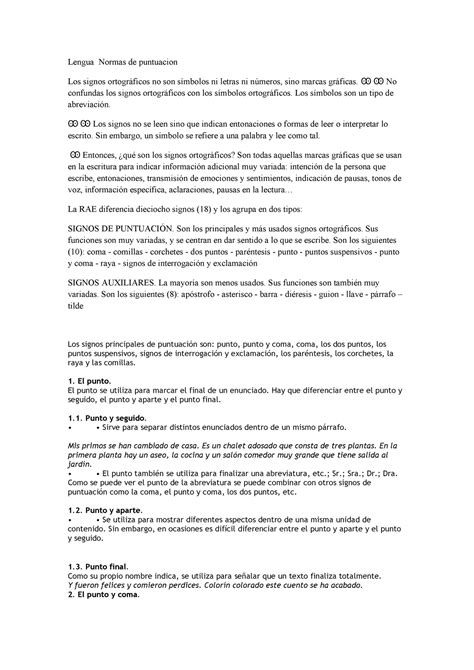 Lengua Normas De Puntuacion No Confundas Los Signos Ortogr Ficos