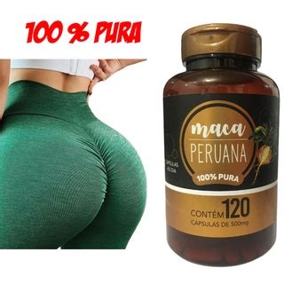 Maca Peruana Cresce Bumbum Gl Teos Pernas Original Capsulas