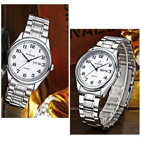 Buy WWOOR Brand Man Quartz Watch Men Casual Watches Male Clock Luxury