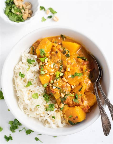 Instant Pot Butternut Squash Curry With Spinach Piping Pot Curry