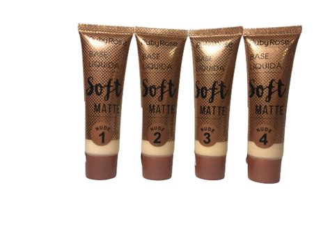 Base Liquida Matte Nude Un Hb Rubyrose Sibras