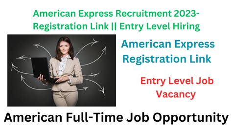 American Express Recruitment Registration Link Entry Level