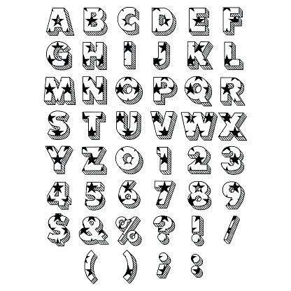 Block Font Stock Clipart | Royalty-Free | FreeImages