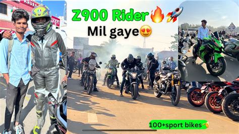 Rider Z900 Mil Gaye😍 Ahura Hotel Sunday Ride मजा आ गया आज तो 🔥