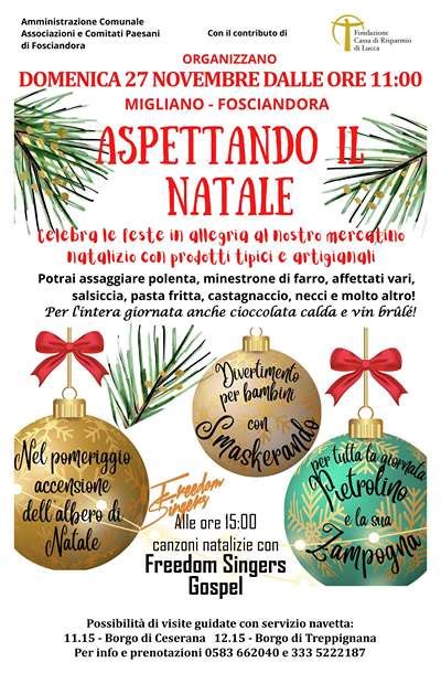 Aspettando Il Natale A Migliano Fosciandora Domenica Novembre