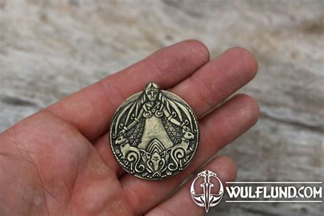 FREYA Déesse Viking amulette zinc antique Drakkaria Tous les