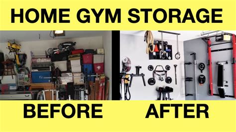 Home Gym Storage Organization Ideas Build A Home Gym In A Garage