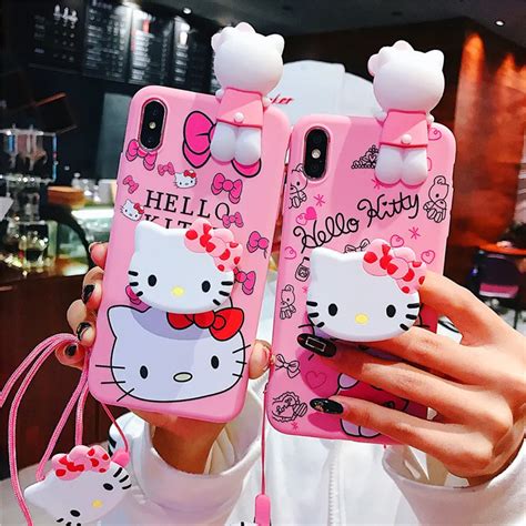 For Huawei Nova 3 Nova 3i Case Cute 3d Hello Kitty Cartoon Pink Shell Silicone Phone Case Cover