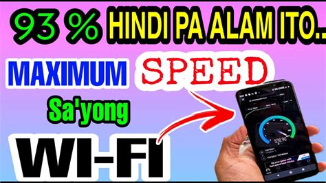 Paano Makuha Ang Maximum Wifi Speed Kahit Ano Isp Converge Fiber Globe