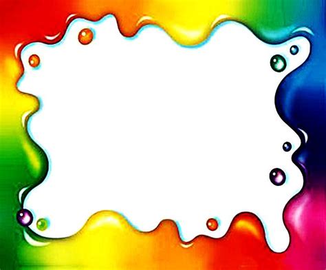 Borda Colorida Educação Infantil - BORDAS COLORIDAS | Educação infantil