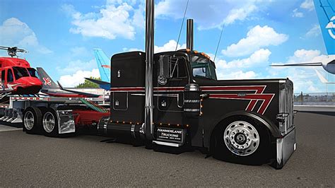 Custom Slammed Peterbilt Wilson Grain Hopper Ats American Truck Hot