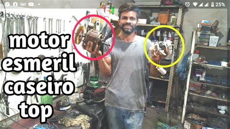 COMO FAZER MOTOR ESMERIL CASEIRO TOP Pat 1 YouTube