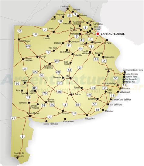 Mapas De Buenos Aires Rutas Y Accesos Argentina Como Llegar Planos