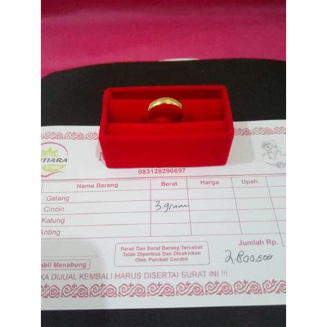 Jual CINCIN BELAH ROTAN REPLIKA EMAS LONDON 24K KUALITAS GOLDEN PERSIS