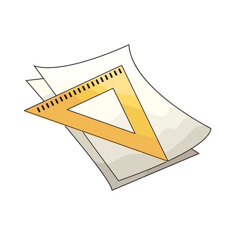 Paper And Ruler 49968612 Vector Art At Vecteezy