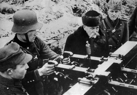 Президент Финляндии Кюёсти Калли на фронте. 1939. Архив финских ...