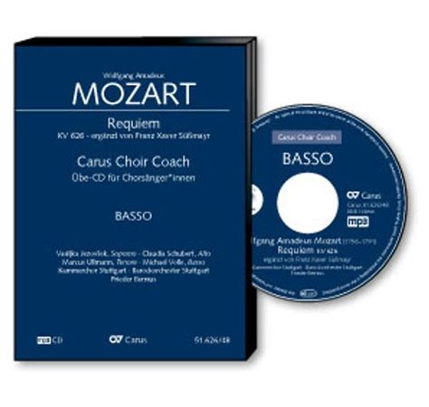 Carus Choir Coach Wolfgang Amadeus Mozart Requiem KV 626 Süßmayr