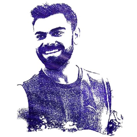 Virat Kohli Pen Sketch Etsy