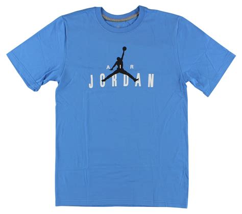 Jordan - Nike Jordan Mens Air Jordan Branded T-Shirt Light Blue ...