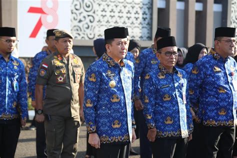 Pj Gubernur Agus Fatoni Pimpin Apel Gabungan Ini Pesannya Untuk