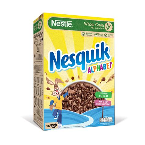 Зърнена закуска NESTLÉ NESQUIK Alphabet 325 гр eMAG bg