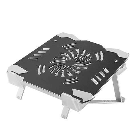 LED Fan Laptop Cooling Pad Adjust Height Laptop Stand 12”-17” Inch