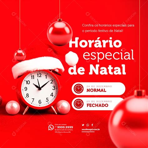 Hor Rio Especial De Natal Confira Os Hor Rios Especiais Para O Per Odo