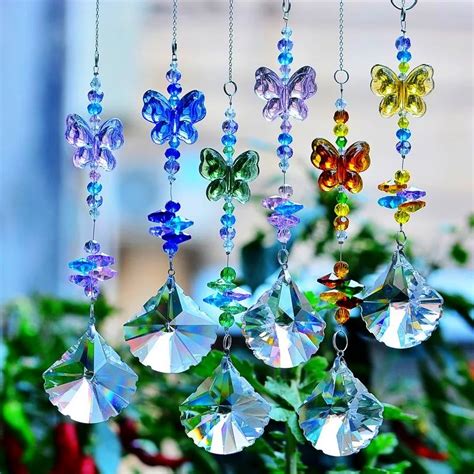 Crystal Suncatchers Butterfly Suncatchers Rainbow Maker Crystal Prisms Hanging Crystal Window