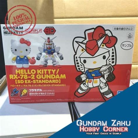 Promo Sd Ex Standard Hello Kitty And Rx 78 2 Gundam Bandai Diskon 23 Di