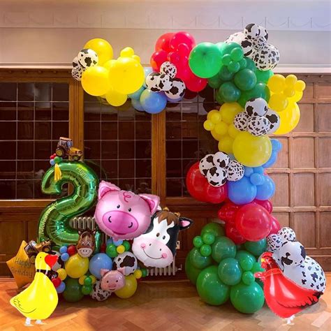 Kit De Guirnalda De Arco De Globos De Vaca De Piezas Decoraci N De