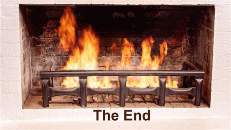 Roaring Fire in a Fireplace Stock Photo - Image of fire, finality ...