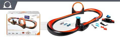 Amazon Hot Wheels Id Smart Track Starter Kit With 3 Exclusive Cars Track Pieces And Hot