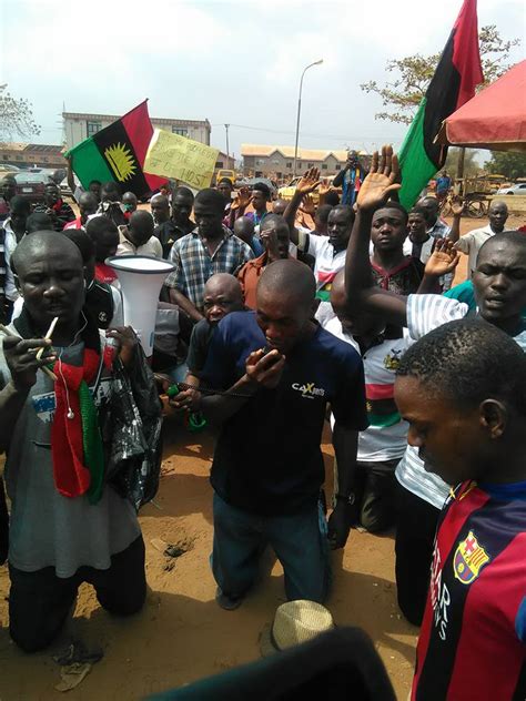 Biafra Protest In Enugu State Nigeria Today January Th Photos