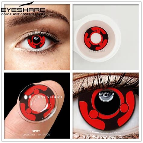 Eyeshare Cosplay Kolorowe Soczewki Kontaktowe Do Oczu Seria Naruto