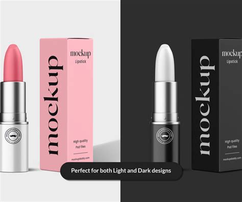 Artstation Lipstick Packaging Mockup Artworks